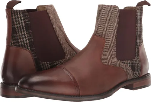 Vista 7 de STACY ADAMS Botas Chelsea Finney con punta de casquillo para hombre