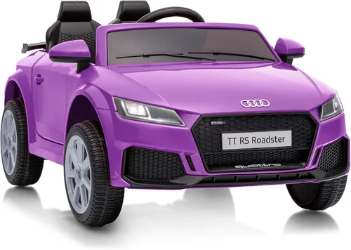 Vista 10 de Audi TTRS - Auto de paseo con licencia de 12 V para niños pequeños de 1 a 3 años con control remoto Negro