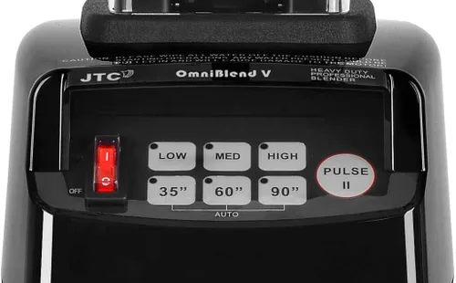 Vista 3 de OmniBlend V 2.0 Liter Professional Edition, licuadora comercial grande, resistente de 3 velocidades, autolimpiante, multifuncional sin BPA a prueba