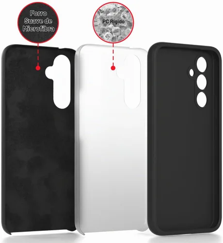 Vista 4 de Funda para Galaxy A54 5G de 6.4 pulgadas, silicona líquida suave protectora y forro de microfibra antiarañazos, a prueba de golpes, compatible