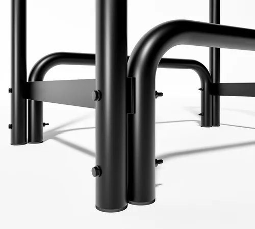 Vista 9 de Kingson Soporte de leña para chimenea de interior y exterior, color negro, desmontable para almacenamiento de leña