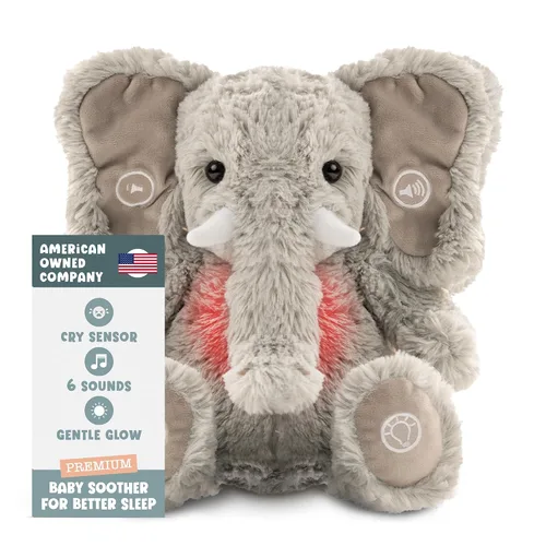 Vista 7 de Gemma Joy Calmante de Sueño para Bebé Oso Marrón para Bebé – Animal de Peluche con Latido Cardíaco Activado por Llanto – Calmante de Cuna Recargable