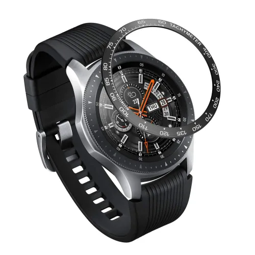 Vista 15 de AISPORTS Bisel Styling Compatible con Samsung Galaxy Watch 1.811 in Bisel Anillo Cubierta Adhesiva Anti Scratch Protección Acero Inoxidable Bisel