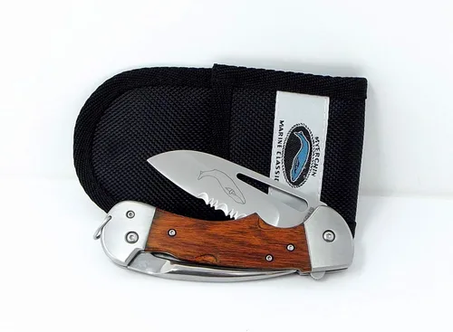 Vista 8 de Cuchillos probados en el mar WF300P Generación 2 Capitán Profesional Mango de Madera Herramienta Cuchillo de Aparejo