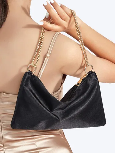Vista 6 de Verdusa Bolso de noche de satén para mujer, bolso de hombro