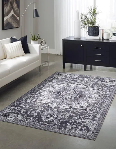 Vista 10 de Unique Loom Renaissance Collection - Alfombra rectangular de 2 x 3 pies 1 pulgada, color azul y verde