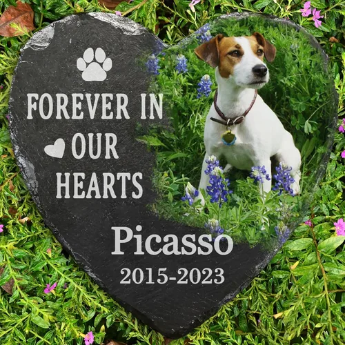 Vista 10 de Regalos conmemorativos personalizados para perros, piedras conmemorativas para mascotas, piedra conmemorativa para perros, regalos personalizados