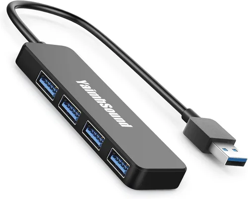 Vista 10 de Divisor USB para laptop, expansor de puerto USB para laptop, adaptador de concentrador USB para PC, MacBook Pro, Mac Air, superficie, unidad flash
