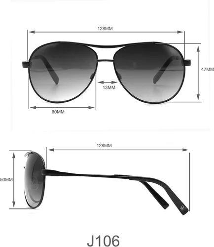 Vista 6 de Jessica Simpson J106 Iconic Aviator Pilot - Gafas de sol para mujer con protección UV400