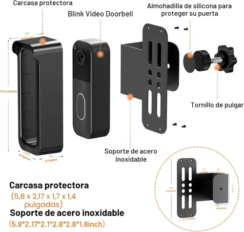 Vista 8 de Blink Doorbell Mount, soporte antirrobo para cámara Blink Doorbell de 2ª