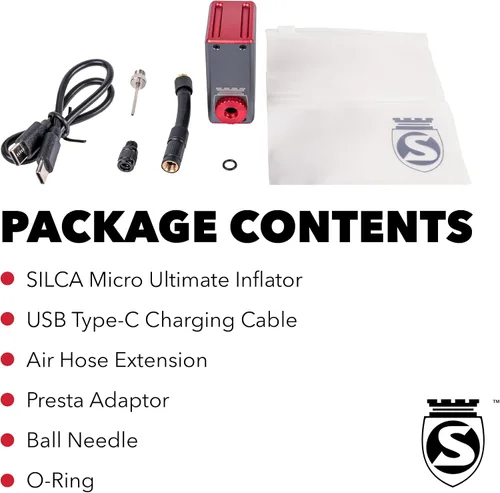 Vista 10 de SILCA ELETTRICO - Bomba eléctrica para bicicleta, bomba digital para neumáticos de bicicleta con apagado automático, recargable USB-C, ultraligera