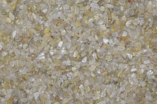 Vista 12 de Fantasia Materiales: 1 libra de piedras de tamaño de chip de aguamarina pulida con tarjeta de identificación