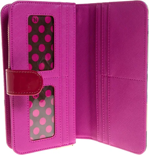 Vista 8 de Nicole Lee Mini cartera de color y estilo con impresión exclusiva y pulsera desmontable y bloqueo RFID