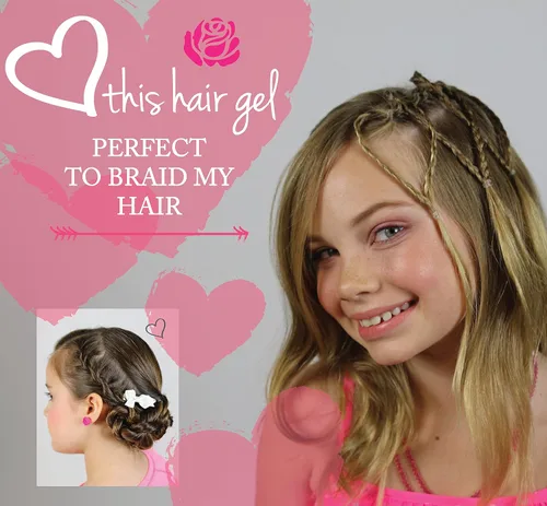 Vista 5 de Paquete de 2 gel para el cabello para niños, fijación ligera, sin químicos, fabricado con aloe vera orgánico y vitaminas, seguro para bebés, niños