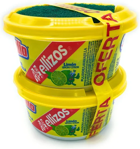 Vista 4 de Sapolio Jabón en crema para lavar platos, paquete de 2 unidades, 12.70 oz cada limón