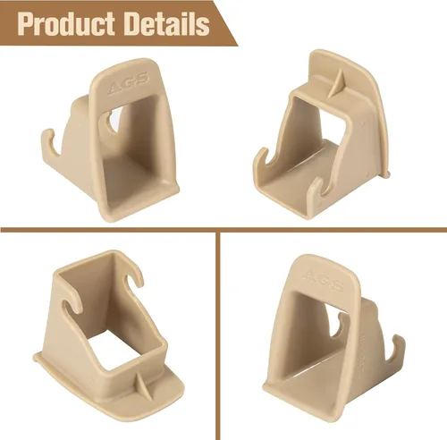 Vista 7 de ISOFIX - Guía de cierre de cinturón de interfaz, 2 piezas de hebilla de interfaz ISOFIX para asiento de automóvil, ranura guía fija, conector