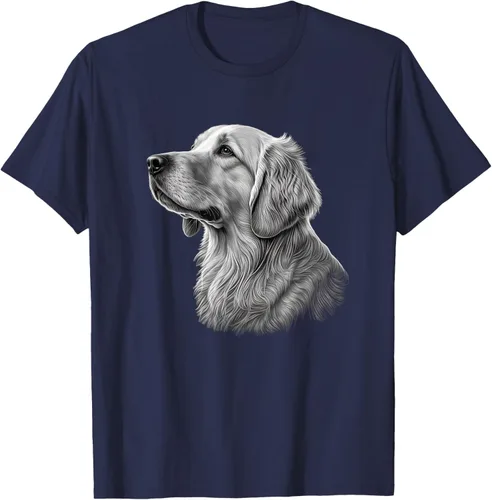 Vista 24 de Camiseta divertida Golden Retriever, Negro