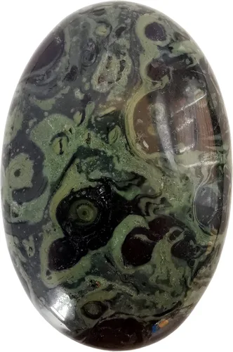 Vista 19 de Labradorita negra natural, bolsillo ovalado en la palma de la palma, cristal curativo para masaje, spa, piedra energética, cristal curativo
