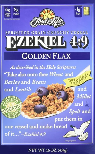 Vista 9 de Ezequiel 4:9 Cereal integral, con almendras, de 16 onzas. Paquete de 6 unidades.