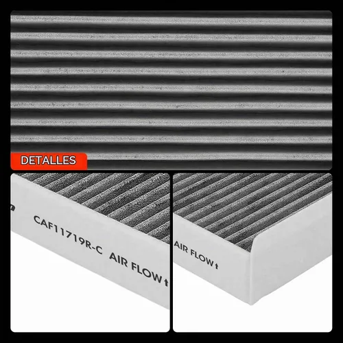 Vista 8 de Filtro de aire de cabina A-Premium con carbón activado Compatible con Mercedes-Benz C300, C350e, C400, C43 AMG, C450 AMG, E300, E350, E53 AMG