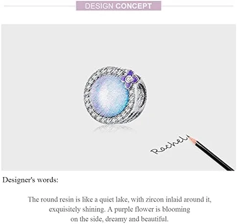 Vista 5 de 925 Sterling Silver Bead Charms for Jewelry Bracelets Exquisite Statement Charm for Necklaces for Women and Teen Girls Holiday Christmas Gifts