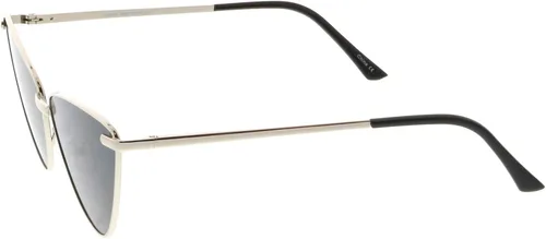 Vista 4 de zeroUV - Gafas de sol de ojo de gato ultra delgado con montura de metal de gran tamaño de 2.559in