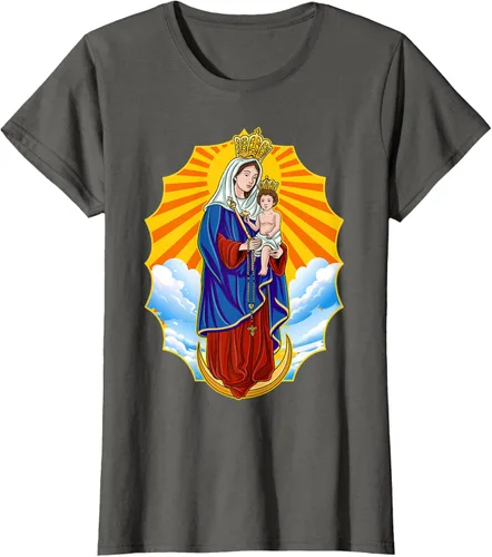 Vista 7 de Chinita Chiquinquira Venezuela Maracaibo Virgen Chiquinquira Chinita Zulia Camiseta negra