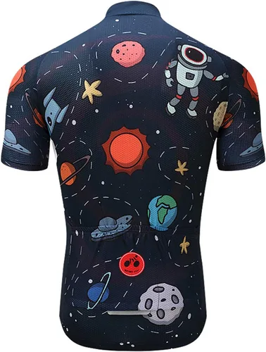 Vista 2 de PSPORT Plaid Men's Cycling Jersey Short Sleeve Bike Shirts Road Cycling Shirts Mountain Bicycle Tops with 3 Pocket Reflective