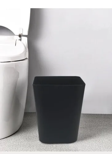Vista 5 de Cubo de basura pequeño de 1.6 galones para baño, papelera para cocina, oficina, baño, paquete de 2 (1.6 galones (paquete de 2), color negro