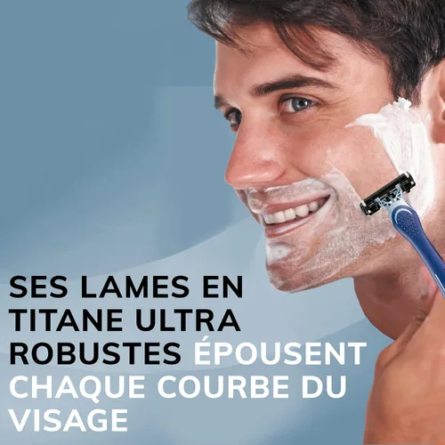 Vista 8 de BiC Flex 3 - Afeitadora desechable para hombre (4 unidades), paquete de de 3