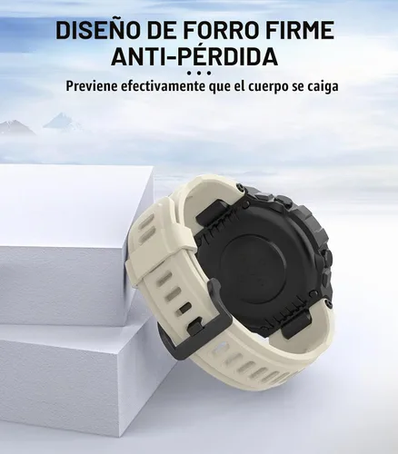 Vista 5 de MoKo Correa de reloj compatible con Amazfit T-Rex/T-Rex Pro Smartwatch, correa deportiva de repuesto de silicona suave, pulsera transpirable