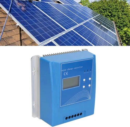 Vista 4 de Controlador de carga solar de 12 V 24 V 48 V MPPT 30A aleación de aluminio Shell alta eficiencia de conversión sistema de alumbrado público