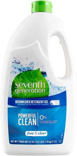 Vista 4 de Gel de lavavajillas automático Seventh Generation Free and Clear, 42 onzas - 6 por caja.