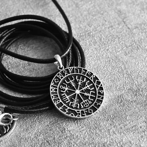 Vista 3 de Viking Believe In Yourself Regalos para hijo de papá vikingo brújula vikinga, collar de regalo para hijo joyería para hijo, collar de hijo, colgante