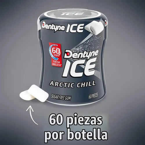 Vista 4 de Dentyne Ice Sugar Free Gum (Arctic Chill 60 Piece Pack of 4)