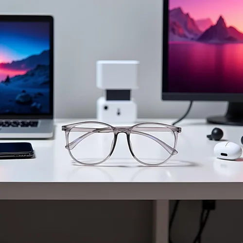 Vista 5 de Lentes de bloqueo de luz azul, marcos grises, lectura de computadora/juegos/TV/teléfonos, lentes para mujeres y hombres, antifatiga ocular