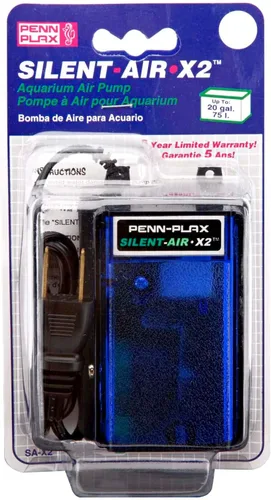 Vista 3 de Penn-Plax Bomba de aire silenciosa para acuario - 20 galones