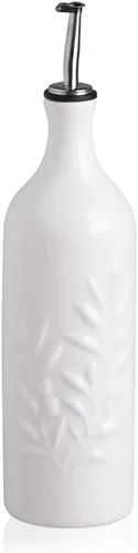 Vista 28 de Sweejar Botella dispensadora de aceite de oliva de cerámica de 20 onzas de alivio opaco que protege para reducir la oxidación, adecuada para Beige