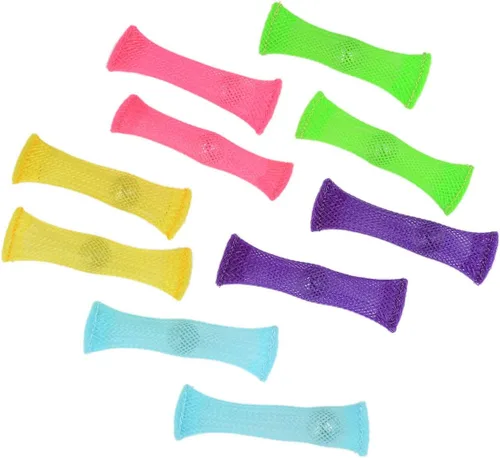 Vista 2 de FIDGET TOYS (Paquete de 10, 5 colores) juguete para aliviar el estrés, mejorar la concentración. Para niños y adultos. Ha ayudado a personas