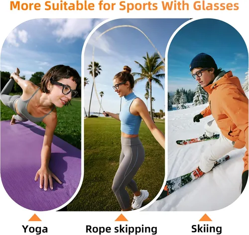 Vista 6 de HiBloks Cubierta de silicona impermeable y agarre para gafas para Ray-Ban Meta