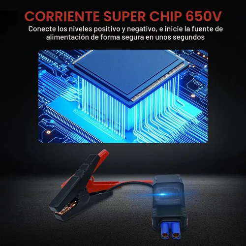 Vista 5 de Abrazaderas de arranque inteligentes, cables de arranque de alta resistencia EC5, abrazaderas de cocodrilo de repuesto con pinzas inteligentes