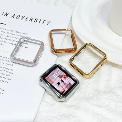 Vista 7 de My Pretty Strap Funda Protectora XOXO Brillante para Apple Watch – Cubierta de Metal de Lujo para Mujeres, Resistente a Arañazos – Compatible