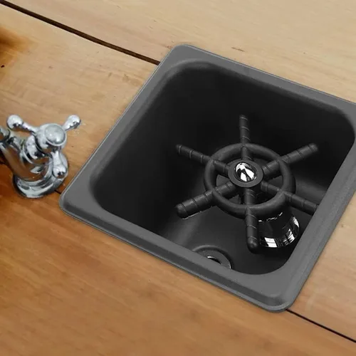 Vista 2 de Enjuagador de vidrio limpiador automático de vasos plateado para bar, pub, restaurante, cafetería, hotel, con funciones de limpieza eficientes