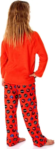 Vista 2 de INTIMO Miraculous Tales of Ladybug & Cat Noir - Conjunto de pijama para niña con el poder de la suerte, Multi colorido