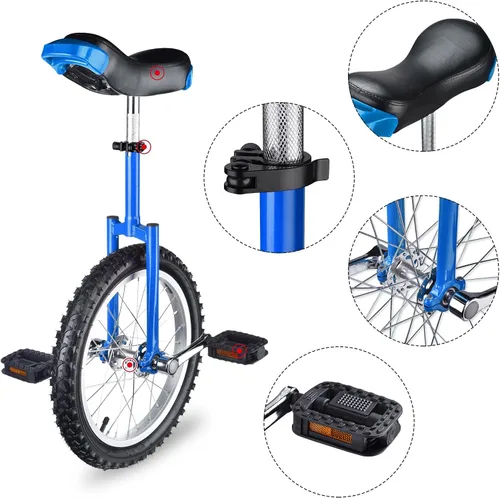 Vista 6 de ZeHuoGe 16" Unicycle Excelente Manganeso Marco de Acero de Manganeso Protección Mute Cojinete de EE.UU. Entrega