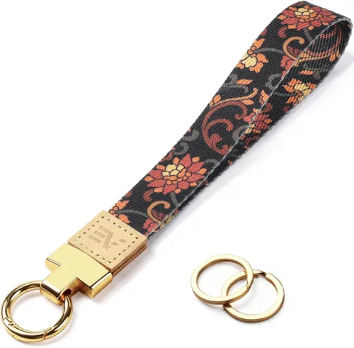 Vista 18 de EcoVision - Llaveros lindos con correa para llaves, llavero de muñeca para mujer, correa de insignia con 2 argollas para llaves