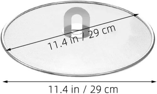 Vista 2 de Stainless Steel Grease Splatter Screen 29cm 2pcs with Knob