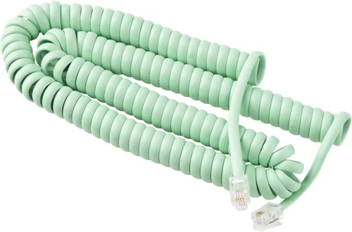 Vista 10 de iSoHo Phones: Cable de teléfono para teléfono fijo – sin problemas, cable de línea terrestre rizado para teléfono – fácil de usar + excelente Negro