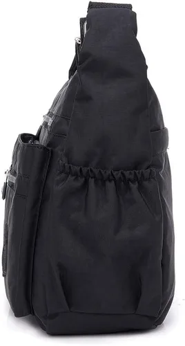 Vista 3 de MINTEGRA Bolso cruzado para mujer, bolso de hombro impermeable de nailon, bolsillo ligero