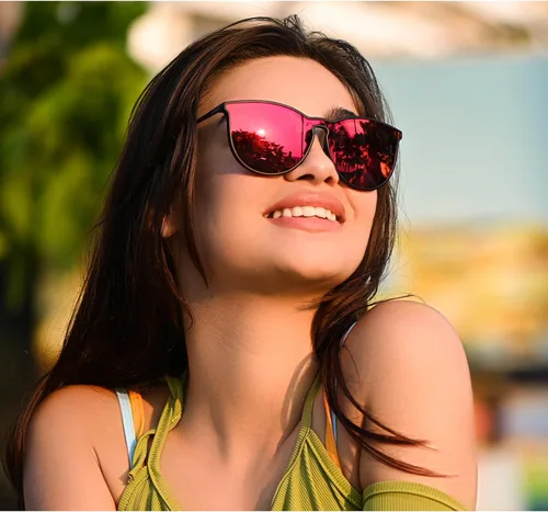 Vista 2 de Dollger Sunglasses Womens Men Classic Retro Round Trendy Sunglasses for Women UV Protection